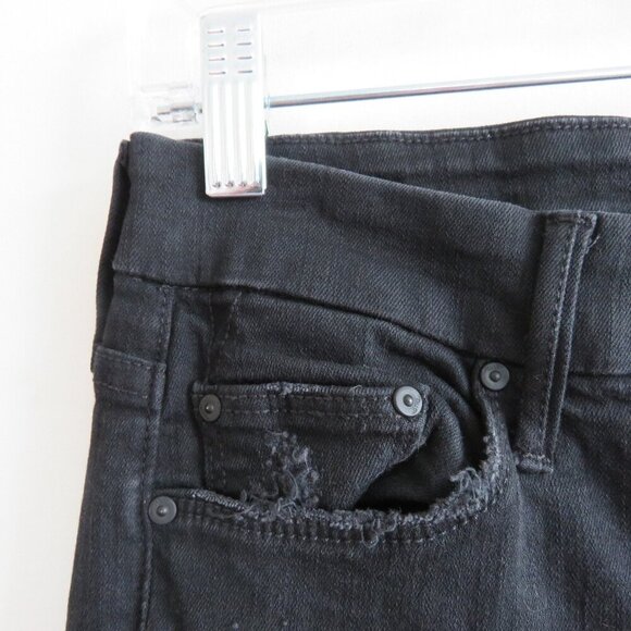 MOTHER Looker Ankle Fray Jeans in Guilty as Sin - Size 24 - Picture 5 of 14